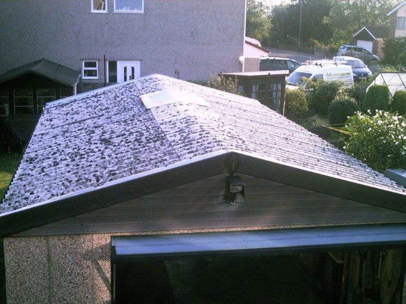 Garage Roof Before